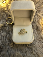 Cross-Border Hot-Selling 18K Gold-Plated Full Diamond