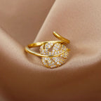 Cross-Border Hot-Selling 18K Gold-Plated Full Diamond