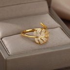 Cross-Border Hot-Selling 18K Gold-Plated Full Diamond with box